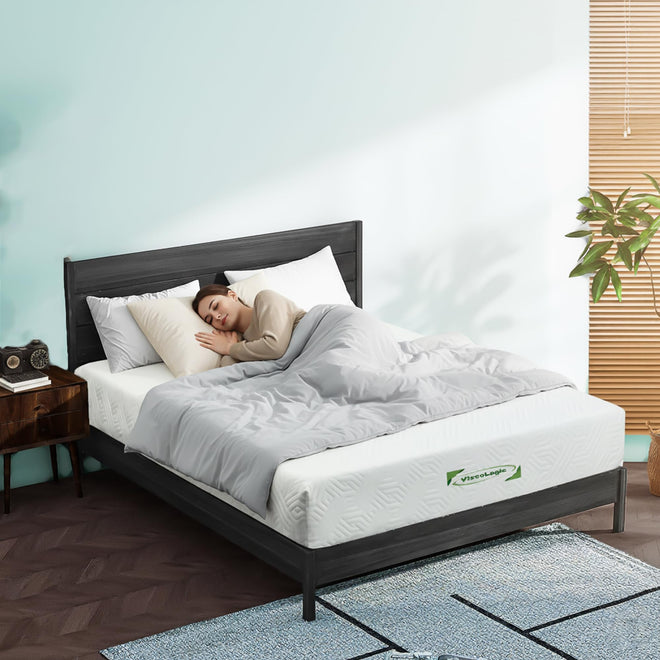 ViscoLogic Made in Canada 6 Inch Twin Mattress, Cool Gel Infused Foam, Medium Firm Support & Pressure Relief, Mattress in a Box, CertiPUR-US®, Twin Size 🍁 All In One Marketplace Canada