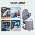 VEVOR Portable Toilet for Camping, Porta Potty with 1.3 Gal Detachable Inner Bucket & Removable Paper Holder, Commode with Dual Lids, Travel Toilet for Adults Kids Outdoor Camping Car Long Road Trips 🍁 All In One Marketplace Canada