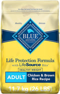 Blue Buffalo Life Protection Formula Healthy Weight Adult Dry Dog Food, Chicken & Brown Rice, Supports Immunity with Antioxidant-Rich LifeSource Bits, Promotes Lean Muscles, 11.7kg/26 lbs 🍁 All In One Marketplace Canada