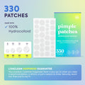 LivaClean 330 CT Pimple Patches for Face w/Hydrocolloid Only | Ideal for Sensitive Skin - Four Sizes - Pimple Patch, Hydrocolloid Patch, Acne Patches for Face 🍁 All In One Marketplace Canada