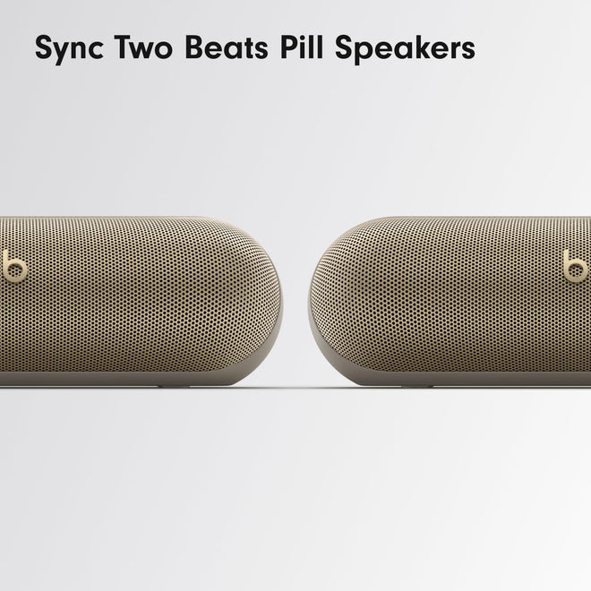 Beats Pill - Wireless Bluetooth Speaker and Portable Charger via USB-C - Up to 24 Hours Battery Life, IP67 Water Resistant, Apple & Android Compatible, Built-in Microphone – Champagne Gold 🍁 All In One Marketplace Canada