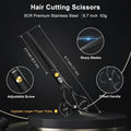CIICII Hair Cutting Scissors Shears Kit, Professional Barber Haircut Scissors Set (6.7 Inch Hair Beard Hairdressing Trimming Haircutting Thinning Shears) for Men Women Hairdresser Home Salon (Black) 🍁 All In One Marketplace Canada