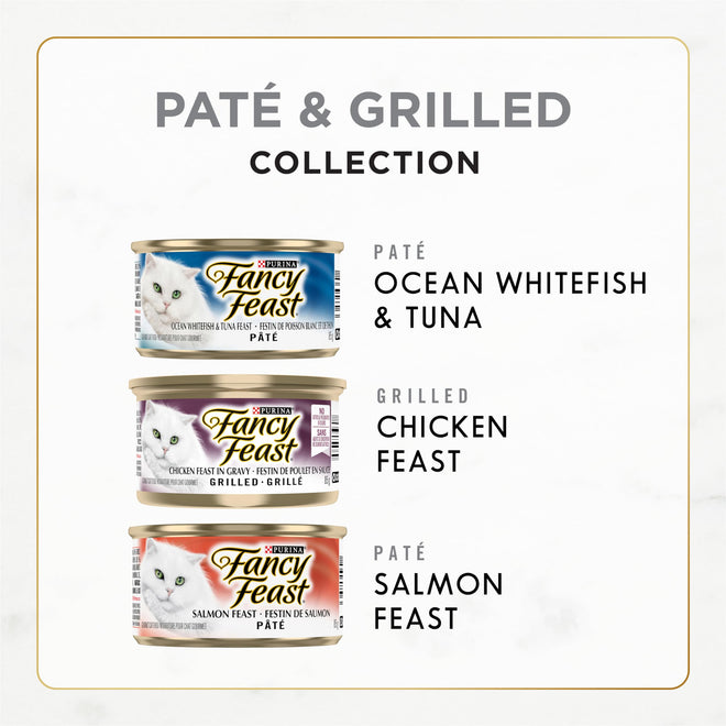 Fancy Feast Wet Cat Food, Collection Variety Pack 3 Flavours - 85 g Can (30 Pack) 🍁 All In One Marketplace Canada