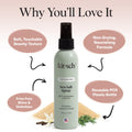 Kitsch Sea Salt Spray for Men and Women | Hair Spray with Rosemary, Biotin, Magnesium – Hair Texturizer for Natural Curls and Beach Waves, 177 mL 🍁 All In One Marketplace Canada