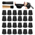 Meldel Silicone Chair Leg Floor Protectors Extra Small 24PCS - Furniture Felt Silicone Integrated Chair Foot Covers/Dark-Black/Rubber - Protect Floors from Scratches,Reduce Noise 🍁 All In One Marketplace Canada