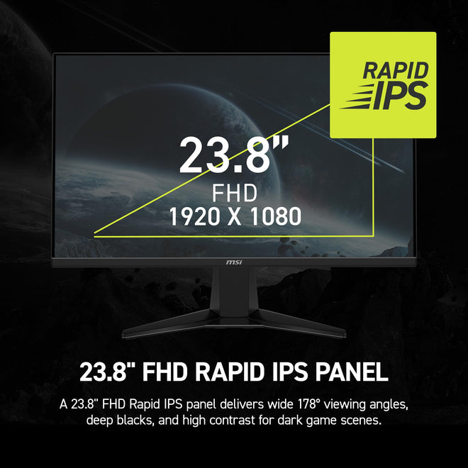 MSI MAG 245F X24 24-inch 1920 x 1080 (FHD) Gaming Monitor, 240Hz, FreeSync Premium, HDR Ready, HDMI, VGA Port, VESA Mountable, Tilt, 4-Side Slim Bezel, 0.5ms, Black 🍁 All In One Marketplace Canada