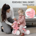 Umatoll Baby Balance Bike Toys for 1 Year Old Girls Gifts, Adjustable Seat Baby Walker, First Birthday Gifts, 12-24 Months Toddler Ride on Toys with Removable Basket, Pink 🍁 All In One Marketplace Canada