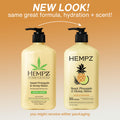 Hempz Sweet Pineapple & Honey Melon Moisturizing Skin Lotion, Natural Hemp Seed Herbal Body Moisturizer with Jojoba, Natural Extracts, Vitamin A and E, 17 oz 🍁 All In One Marketplace Canada