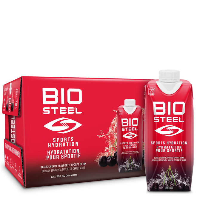 BioSteel Electrolyte Sports Drink, Black Cherry, 12-Pack, Zero Sugar 🍁 All In One Marketplace Canada