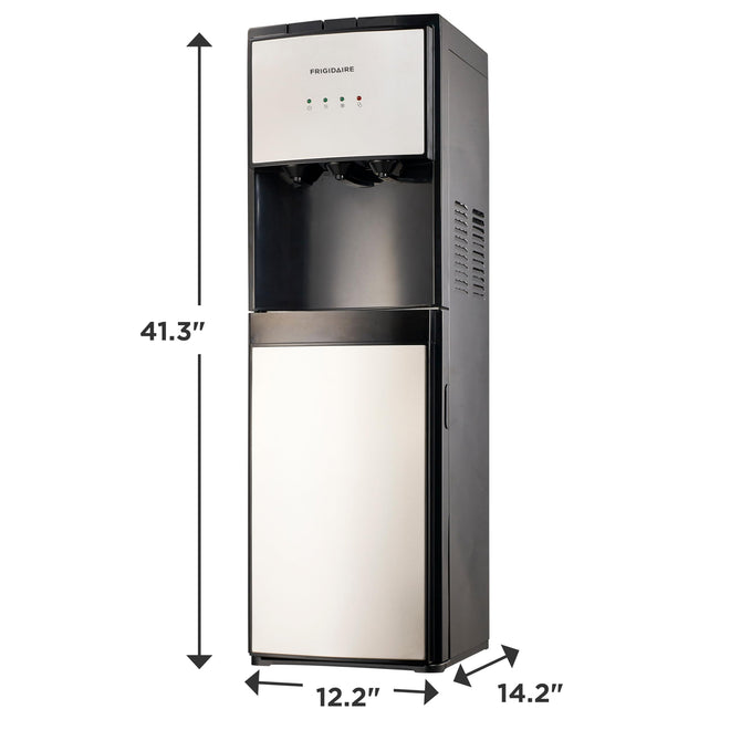 Frigidaire, 5 Gallon Bottom Loading Hot and Cold Water Dispenser, Stainless Steel 🍁 All In One Marketplace Canada