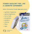 Nellie's Dishwasher Powder - 100 Load - Plant-Based Dishwasher Detergent - Septic Safe, Fragrance-Free - Easily Penetrates Grease & Food Particles - Phosphate-Free - (Made in Canada) 🍁 All In One Marketplace Canada
