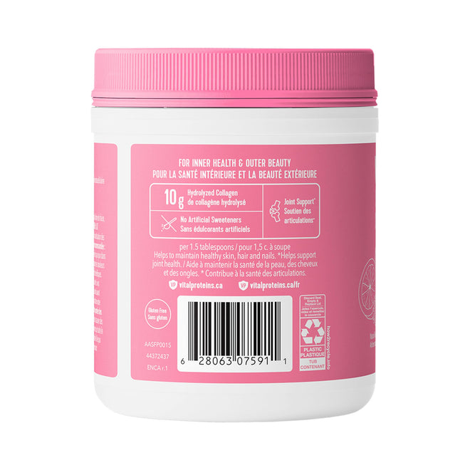VITAL PROTEINS Beauty Collagen Peptides Strawberry Lemon Powder, Supports Hair, Skin & Nails With Hyaluronic Acid, Biotin & Vitamin C & Helps Form Collagen & Reduce Joint Pain Associated With Osteoarthritis, 201 g 🍁 All In One Marketplace Canada