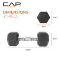 CAP Barbell 15 LB Coated Hex Dumbbell Weight 🍁 All In One Marketplace Canada