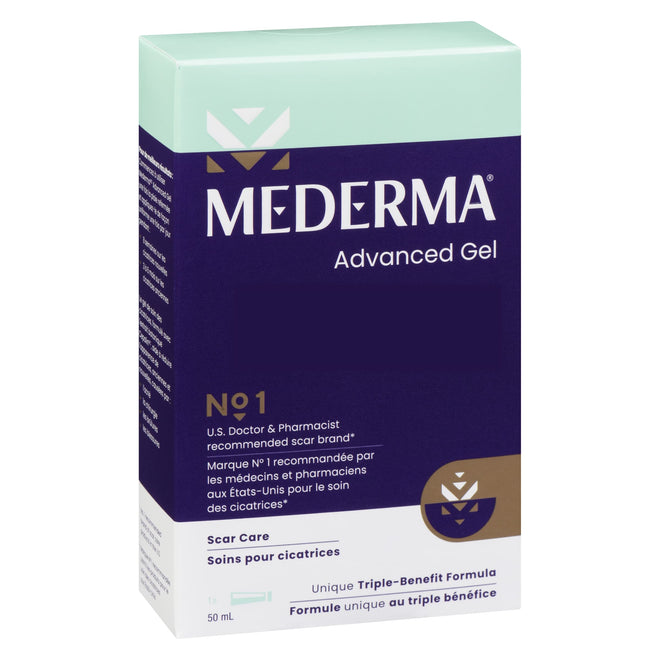 Mederma Advanced Scar Gel, Treats Old and New Scars, Reduces the Appearance of Scars from Acne, Stitches, Burns and More, 50 ml 🍁 All In One Marketplace Canada