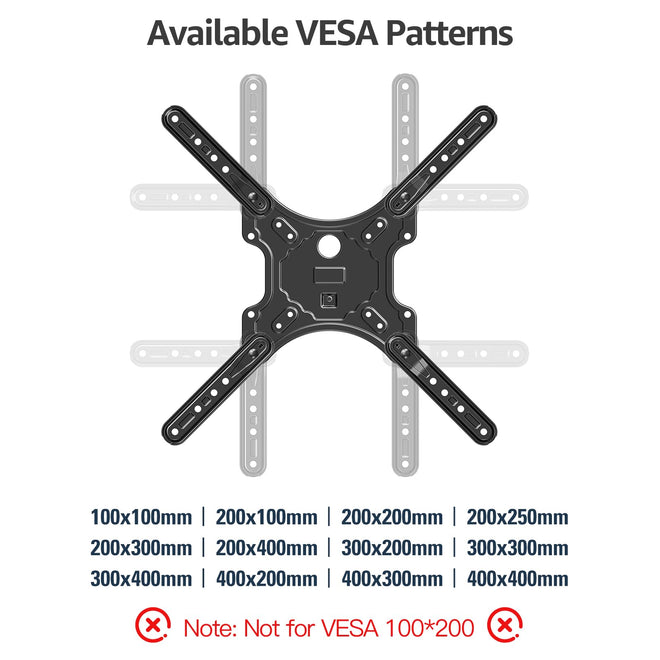 MOUNTUP TV Wall Mounts for Most 26-60 Inches TVs, Full Motion TV Bracket with Swivel and Extension, Articulating Arms, Tilt, Leveling, Single Stud Design, Max VESA 400x400mm up to 77lbs, MU0009 🍁 All In One Marketplace Canada
