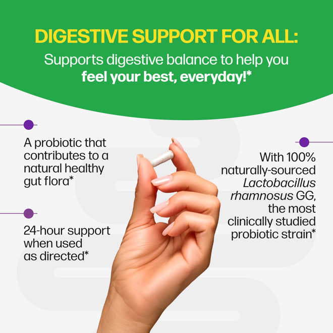 Culturelle Daily Digestive Health Daily Probiotic for Men and Women | With 100% Naturally Sourced Lactobacillus GG Strain †††††† | Pharmacist Recommended ††††† | Gluten Free and Vegan | 30 Count Capsules 🍁 All In One Marketplace Canada