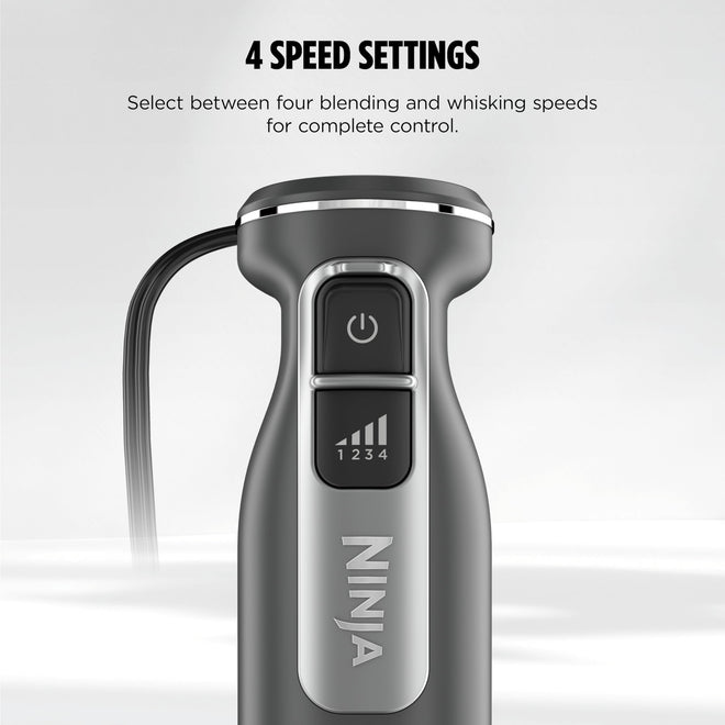 Ninja Immersion Blender & Whisk, 4 Speeds, 4oz/120mL, Dark Grey, CI201CGY 🍁 All In One Marketplace Canada