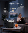 ecozy Portable Ice Makers Countertop, 8 Cubes in 6 Mins, 26lbs/Day, Bullet Ice Maker Machine with 2 Ice Sizes, Self-Cleaning Ice Maker with Carry Handle for Home/Kitchen/Party/Travel - 2026 Version 🍁 All In One Marketplace Canada