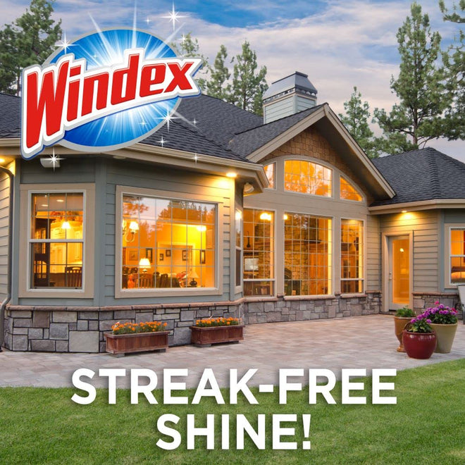 Windex Outdoor Window, Glass, and Patio Cleaner Refill, Streak-Free, Removes Dirt and Grime, Surface Cleaning Shine Spray, 3.8mL 🍁 All In One Marketplace Canada