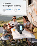 Koonie 10000mAh Clip on Fan Rechargeable, 8-Inch Battery Operated Desk Fan, USB Fan with 4 Speeds, Strong Airflow Sturdy Clamp for Golf Cart Office Desk Outdoor Travel Camping Tent Gym Treadmill,Black 🍁 All In One Marketplace Canada