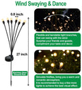 SIOTMERA 4Count Solar Lights Outdoor Waterproof IPX5, Solar Garden Lights, Wind Swaying Firefly Lights, Christmas Lights Outdoor, for Yard Lawn Pathway Decoration Lighting, 6LED WarmYellow 🍁 All In One Marketplace Canada