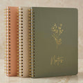 ZICOTO Aesthetic Spiral Notebook Set of 3 For Women - Cute College Ruled 8x6 Journal/Notebook with Large Pockets And Lined Pages - Perfect Supplies to Stay Organized at Work or School 🍁 All In One Marketplace Canada