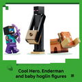 LEGO Minecraft Nether & End Portal Journey Building Toy for Boys & Girls - Video Game Playset & Toy Figures for Kids, Ages 7+ - W/Cool Hero Minifigure - Gift Idea for Birthdays - 21584 🍁 All In One Marketplace Canada