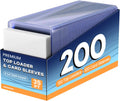 ZENOWICK 200 Packs Card Sleeves Hard, Top Loaders for Cards 3" x 4" Card Protectors Plastic, Card Top Loaders Fit for Hockey, Baseball, Football Cards (100 Hard + 100 Soft Sleeves) 🍁 All In One Marketplace Canada