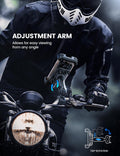 Lamicall Motorcycle Phone Mount Holder - [Dual Vibration Dampener] [720° Adjustment Arm] Motorcycle Cell Phone Holder, Bike Handlebar Phone Mount for iPhone 17 Pro/Air/16/15/14 Pro Max, 4.7-6.7" Phone 🍁 All In One Marketplace Canada