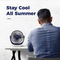 OCOOPA Small USB Desk Fan Table Fan 5'' with Strong Airflow & Quiet Operation, Portable Cooling Mini Fan 3 Speed, 360°Rotatable Head for Home Office Bedroom Desktop 🍁 All In One Marketplace Canada