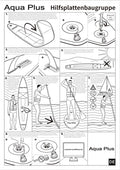 Aqua Plus 6inches Thick Inflatable SUP for All Skill Levels Stand Up Paddle Board,Paddle,Pump,ISUP Travel Backpack, Leash,Shoulder Strap,Youth,Adult Inflatable Paddle Board 🍁 All In One Marketplace Canada