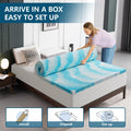 SakuraHome 2 Inch Memory Foam Mattress Topper, Soft Gel Infused Mattress Pad, Bed Topper, CertiPUR-US Certified, Queen Size 🍁 All In One Marketplace Canada