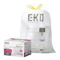 EKO Extra Strong 21 Gallon Large Trash Bags, Heavy-Duty Drawstring Kitchen & Household Garbage Bags (80L), Leak-Resistant, Fresh Floral Scent, Continuous Odor Control, 60 Count, Code G 🍁 All In One Marketplace Canada