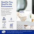 Clean People Laundry Detergent Sheets - Recyclable Packaging, Hypoallergenic, Stain Fighting - Ultra Concentrated, Laundry Soap - Fragrance Free, 96 Pack 🍁 All In One Marketplace Canada