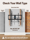 Mounting Dream Fixed TV Mount Low Profile for Most of 42-84 Inches TV Low Profile TV Wall Mount fits 16" 18" 24" Wood Studs up to VESA 600 x 400mm and 132 LBS, Ultra Slim and Space Saving MD2163-K 🍁 All In One Marketplace Canada