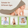 Infancie 100% Organic Cotton Muslin Hooded Baby Towels 2 Pack 81 X 81 CM Shower Towel Soft Breathable Lightweight Quick Dry Gentle On Baby Skin for Newborns and Infants 🍁 All In One Marketplace Canada