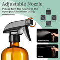 GIVAMEIHF 16oz Amber Glass Spray Bottles,2 Pack Glass Spray Bottles Refillable Empty Bottle with Adjustable Nozzle,Spray Bottle for Essential Oils,Cleaning,Pets,Plant, Hair Mister 🍁 All In One Marketplace Canada