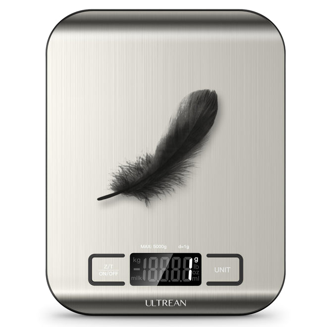Ultrean Food Scale, Digital Kitchen Scale Weight Grams and Ounces for Baking and Cooking, 6 Units with Tare Function, 5kg/11lb (Batteries Included) 🍁 All In One Marketplace Canada