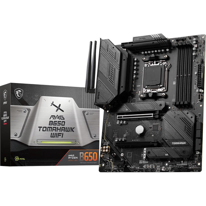 MSI MAG B650 Tomahawk WiFi Gaming Motherboard (AMD AM5, ATX, DDR5, PCIe 4.0, M.2, SATA 6Gb/s, USB 3.2 Gen 2, HDMI/DP, Wi-Fi 6E, AMD Ryzen 7000 Series Desktop Processors) 🍁 All In One Marketplace Canada