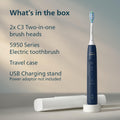Philips Sonicare 5950 Rechargeable Electric Toothbrush, 2 Brush Heads, Blue 🍁 All In One Marketplace Canada