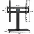 PERLESMITH Swivel Universal TV Stand/Base - Table Top TV Stand for 24-60 inch LCD LED TVs - Height Adjustable TV Mount Stand with Tempered Glass Base, VESA 400x400mm, Holds up to 99lbs PSTVS09 🍁 All In One Marketplace Canada