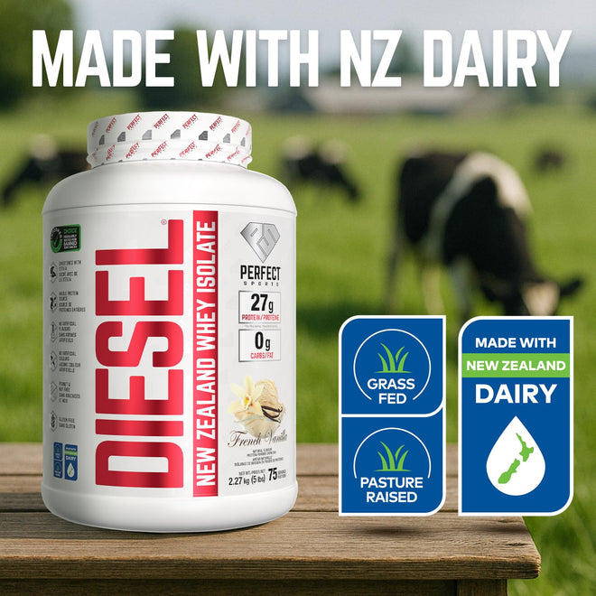 DIESEL 100% New Zealand Whey Isolate, Grass-Fed & Pasture Raised - French Vanilla 5lb 🍁 All In One Marketplace Canada