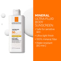 La Roche-Posay Anthelios Mineral Body Sunscreen, Gentle Lotion Broad Spectrum SPF 50, Face and Body Sunscreen with Titanium Dioxide, Water Resistant, Fragrance Free, 125mL 🍁 All In One Marketplace Canada