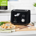 Starfrit Deep Fryer, 2.5L Capacity, Ceramic Bowl, Black 🍁 All In One Marketplace Canada