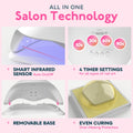 SUNUV UV Light for Nails, UV LED Nail Lamp with 4 Timer Settings, Compatible with All Gel Polish, Auto Sensor LCD Display Removable Base, SUN5 🍁 All In One Marketplace Canada