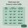 Depend FIT-FLEX Adult Incontinence Underwear for Women, Maximum Absorbency, XXL, Blush, 22 Count 🍁 All In One Marketplace Canada