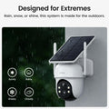 AOSU Security Cameras Outdoor Wireless, 2 Cam-Kit, No Subscription Required, Solar-Powered, Home Security Cameras System with 360° Pan & Tilt, Auto Tracking, 2K Color Night Vision, Easy Setup 🍁 All In One Marketplace Canada