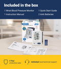 A&D Medical Wrist Blood Pressure Monitor for Home Use - UB-525CN, BP Adjustable Cuff (5.3-8.5"/13.5-21.5 cm) One Button Operation, 60 Reading Memory, FSA/HSA Eligible, 2 AAA Batteries 🍁 All In One Marketplace Canada