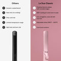 L'ANGE HAIR Le Duo Grande 360° Airflow Styler | 2-in-1 Curling Wand & Titanium Flat Iron Hair Straightener | Professional Hair Curler with Cooling Air Vents to Lock in Style | Adjustable Temp 🍁 All In One Marketplace Canada