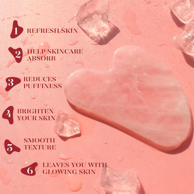 BAIMEI IcyMe Rose Quartz Roller & Gua Sha Set, Cooling Face Roller for Depuffing & Lymphatic Massage, Sculpting Tool for Face, Eyes & Neck, Smooth Skincare Gift for Women and Men 🍁 All In One Marketplace Canada